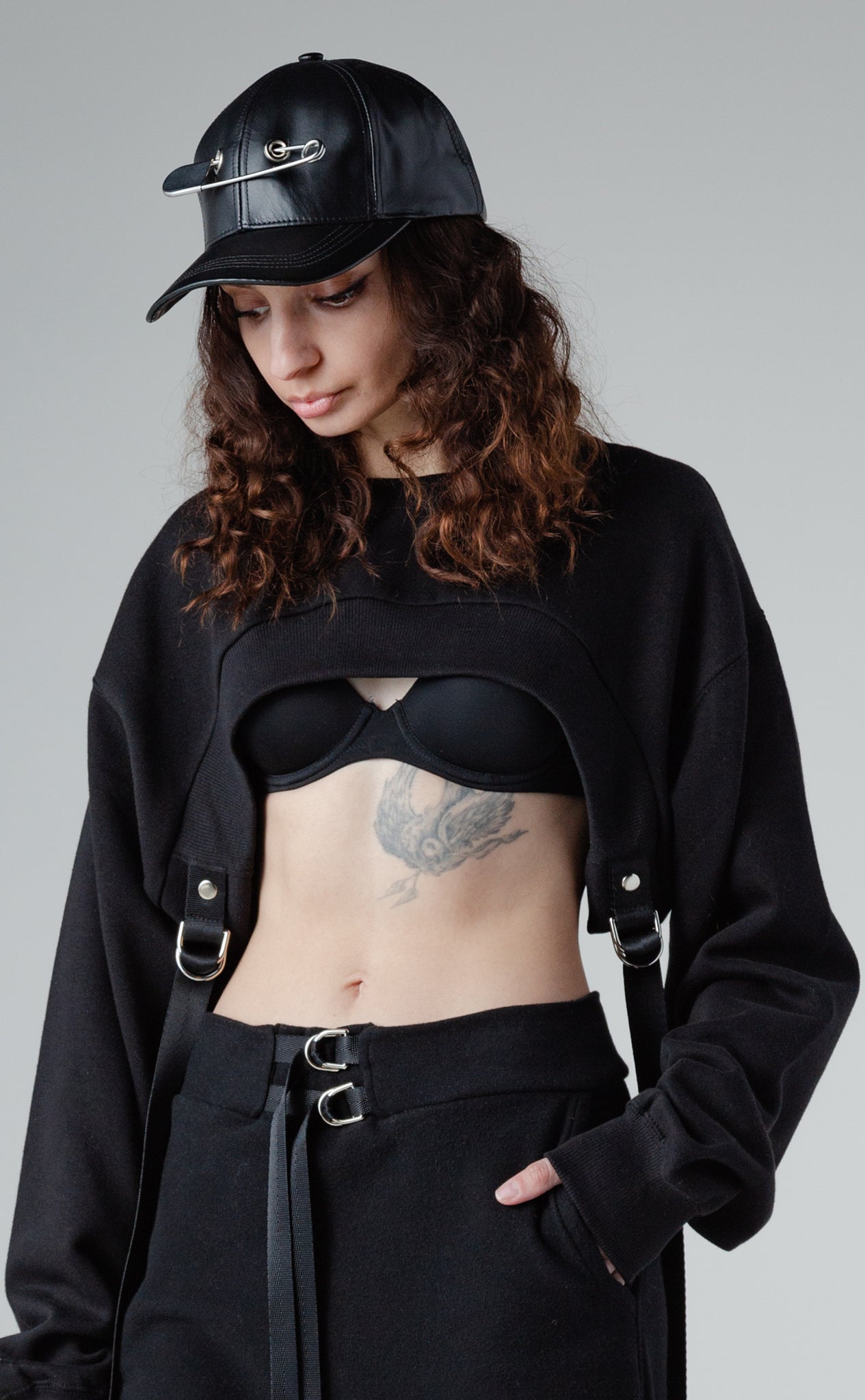 Leather pierced hat – Ashton Michael - Main Image